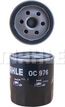 MAHLE OC 976 - Filtro de aceite parts5.com