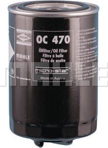 MAHLE OC 470 - Масляный фильтр parts5.com