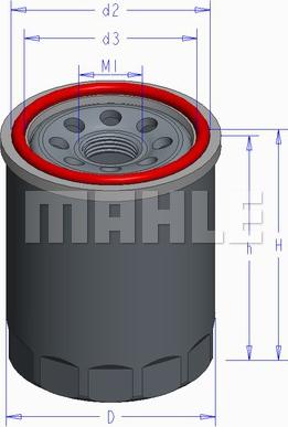 MAHLE OC 576 - Масляный фильтр parts5.com