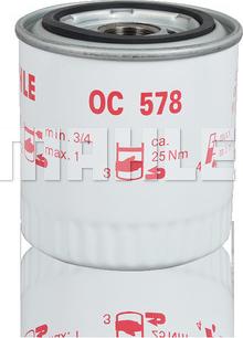 MAHLE OC 578 - Oil Filter parts5.com