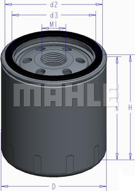 MAHLE OC 577 - Масляный фильтр parts5.com