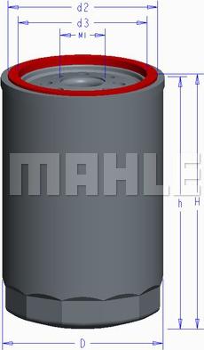 MAHLE OC 608 - Масляный фильтр parts5.com