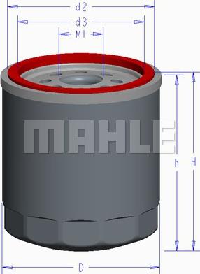 MAHLE OC 611 - Filtro de aceite parts5.com