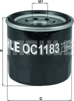 MAHLE OC 1183 - Масляный фильтр parts5.com