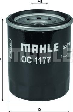 MAHLE OC 1177 - Масляный фильтр parts5.com