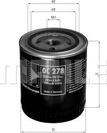 MAHLE OC 278 - Oil Filter parts5.com