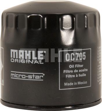 MAHLE OC 705 - Oil Filter parts5.com