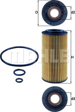 MAHLE OX 179D - Масляный фильтр parts5.com