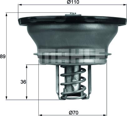 MAHLE THD 3 82 - Термостат, охлаждающая жидкость parts5.com