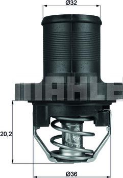 MAHLE TI 47 89 - Термостат, охлаждающая жидкость parts5.com