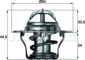 MAHLE TX 4 87D - Термостат, охлаждающая жидкость parts5.com