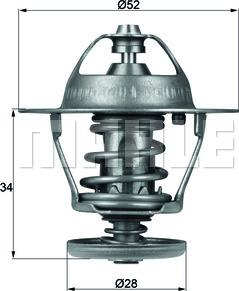 MAHLE TX 68 88D - Термостат, охлаждающая жидкость parts5.com