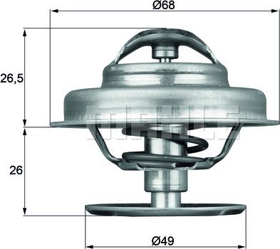 MAHLE TX 62 89 - Термостат, охлаждающая жидкость parts5.com