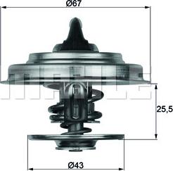 MAHLE TX 18 87D - Термостат, охлаждающая жидкость parts5.com