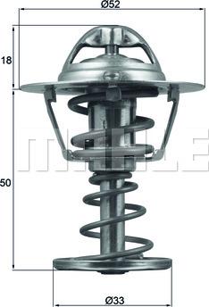 MAHLE TX 126 82D - Термостат, охлаждающая жидкость parts5.com