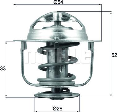 MAHLE TX 176 82D - Термостат, охлаждающая жидкость parts5.com