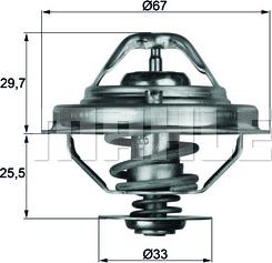 MAHLE TX 38 80D - Термостат, охлаждающая жидкость parts5.com