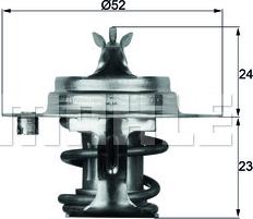 MAHLE TX 7 83D - Термостат, охлаждающая жидкость parts5.com