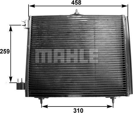 MAHLE AC 299 000S - Конденсатор кондиционера parts5.com