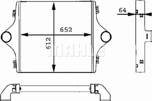 MAHLE CI 90 001P - Интеркулер, теплообменник турбины parts5.com