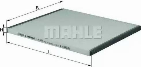 MAHLE LA 659 - Фильтр воздуха в салоне parts5.com