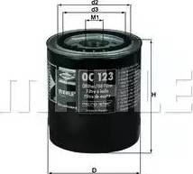 MAHLE OC 123 - Filtro de aceite parts5.com