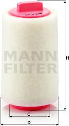 Mann-Filter C 1287 - Воздушный фильтр parts5.com