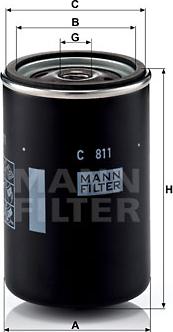 Mann-Filter C 811 - Воздушный фильтр parts5.com