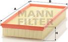 Mann-Filter C 37 153/1 - Воздушный фильтр parts5.com