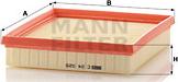 Mann-Filter C 24 025 - Воздушный фильтр parts5.com