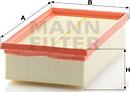 Mann-Filter C 2485/1 - Воздушный фильтр parts5.com