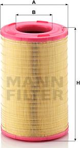 Mann-Filter C 25 003 - Воздушный фильтр parts5.com