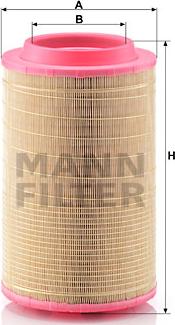 Mann-Filter C 25 860/5 - Воздушный фильтр parts5.com