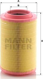 Mann-Filter C 25 860/8 - Воздушный фильтр parts5.com