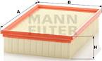 Mann-Filter C 28 136/1 - Воздушный фильтр parts5.com