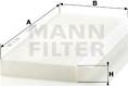 Mann-Filter CU 3554 - Фильтр воздуха в салоне parts5.com