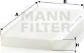 Mann-Filter CU 3567 - Фильтр воздуха в салоне parts5.com