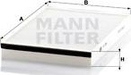 Mann-Filter CU 3054 - Фильтр воздуха в салоне parts5.com