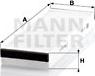 Mann-Filter CU 3023-2 - Фильтр воздуха в салоне parts5.com