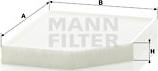 Mann-Filter CU 2450 - Фильтр воздуха в салоне parts5.com