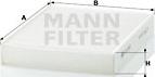Mann-Filter CU 2433 - Фильтр воздуха в салоне parts5.com