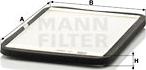 Mann-Filter CU 2424 - Фильтр воздуха в салоне parts5.com