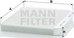 Mann-Filter CU 2422 - Фильтр воздуха в салоне parts5.com