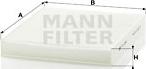 Mann-Filter CU 2545 - Фильтр воздуха в салоне parts5.com