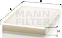 Mann-Filter CU 25 002 - Фильтр воздуха в салоне parts5.com