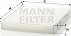 Mann-Filter CU 2533-2 - Фильтр воздуха в салоне parts5.com