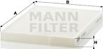 Mann-Filter CU 2620 - Фильтр воздуха в салоне parts5.com