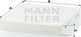 Mann-Filter CU 2141 - Фильтр воздуха в салоне parts5.com