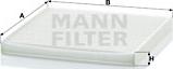 Mann-Filter CU 2131 - Фильтр воздуха в салоне parts5.com