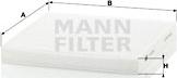 Mann-Filter CU 2132 - Фильтр воздуха в салоне parts5.com